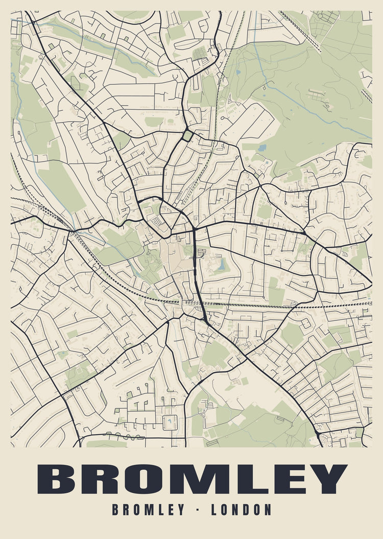 Bromley Heritage Street Map Poster