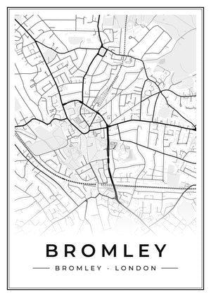 Bromley Street Map Poster