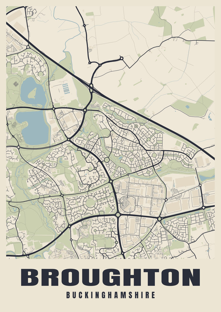 Broughton Street Map Poster