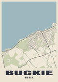 Street map poster of Buckie, Moray