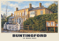 The Manor House, Buntingford poster, British Heritage style