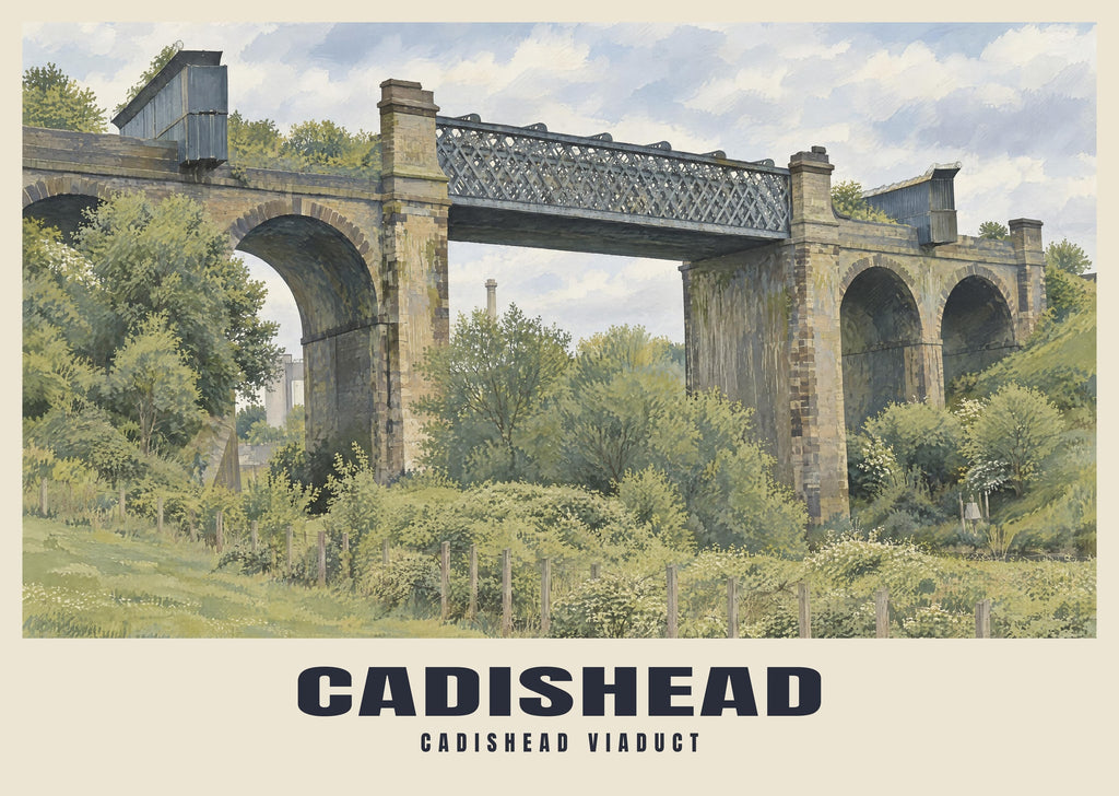 Cadishead Viaduct poster, British Heritage style