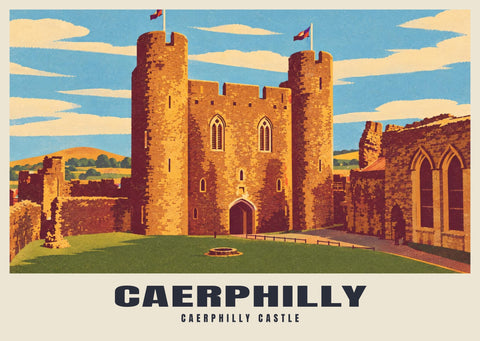 Caerphilly Castle Poster