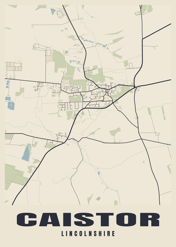 Caistor Street Map Poster