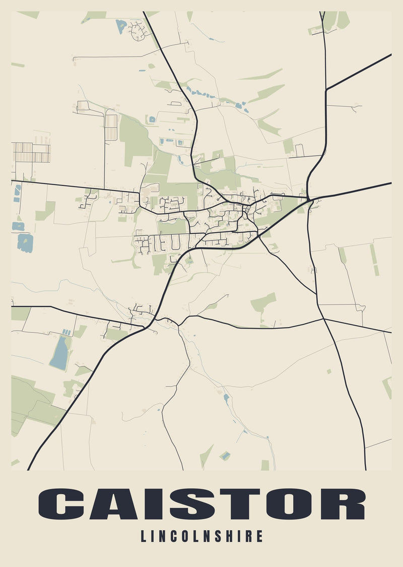 Caistor Street Map Poster