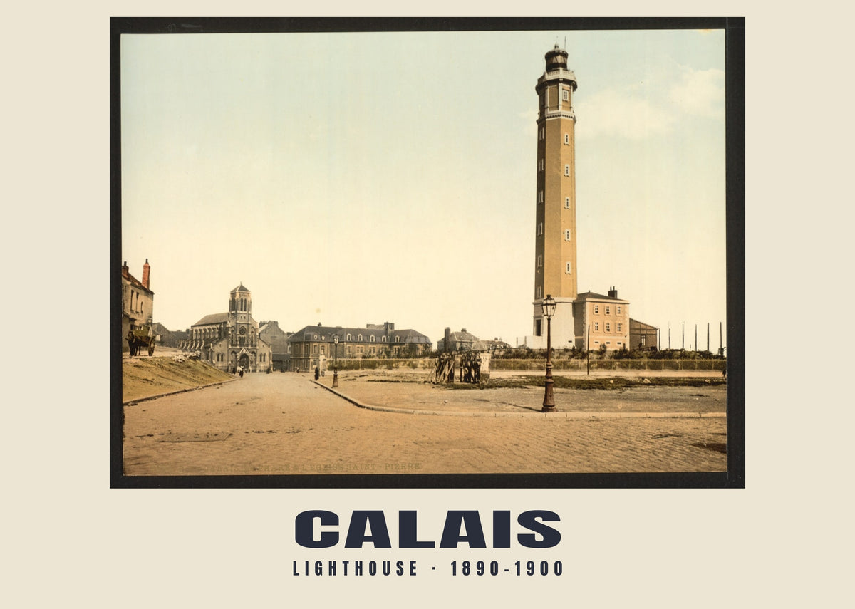 Lighthouse, Calais, 1890–1900 heritage photograph