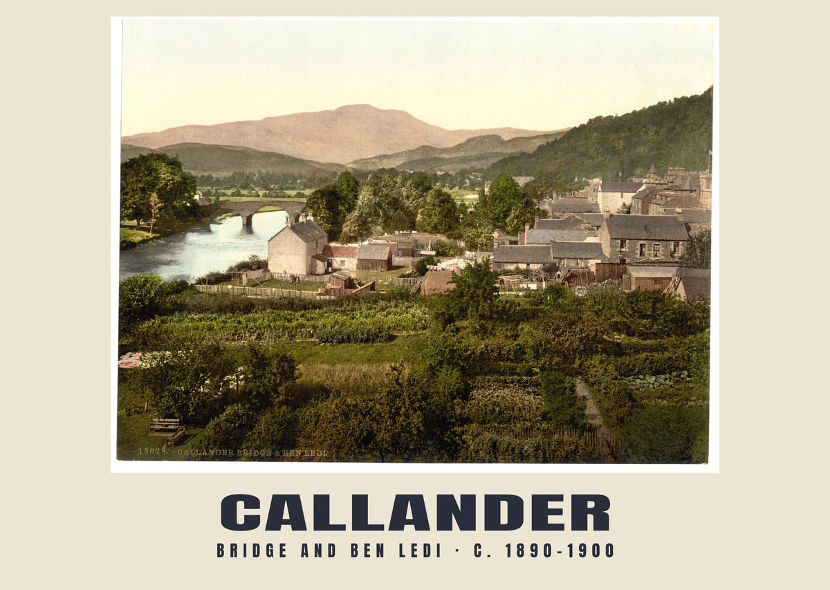Bridge and Ben Ledi, Callander, c. 1890–1900 heritage photograph