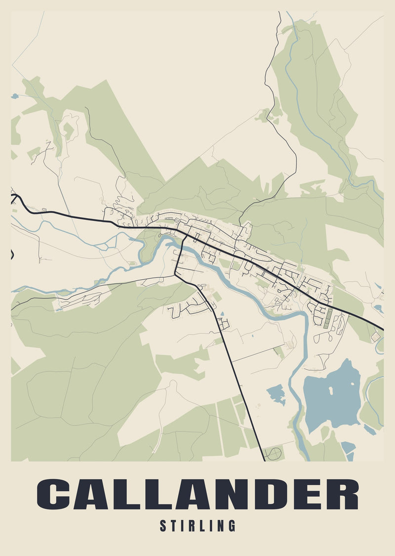 Callander Street Map Poster