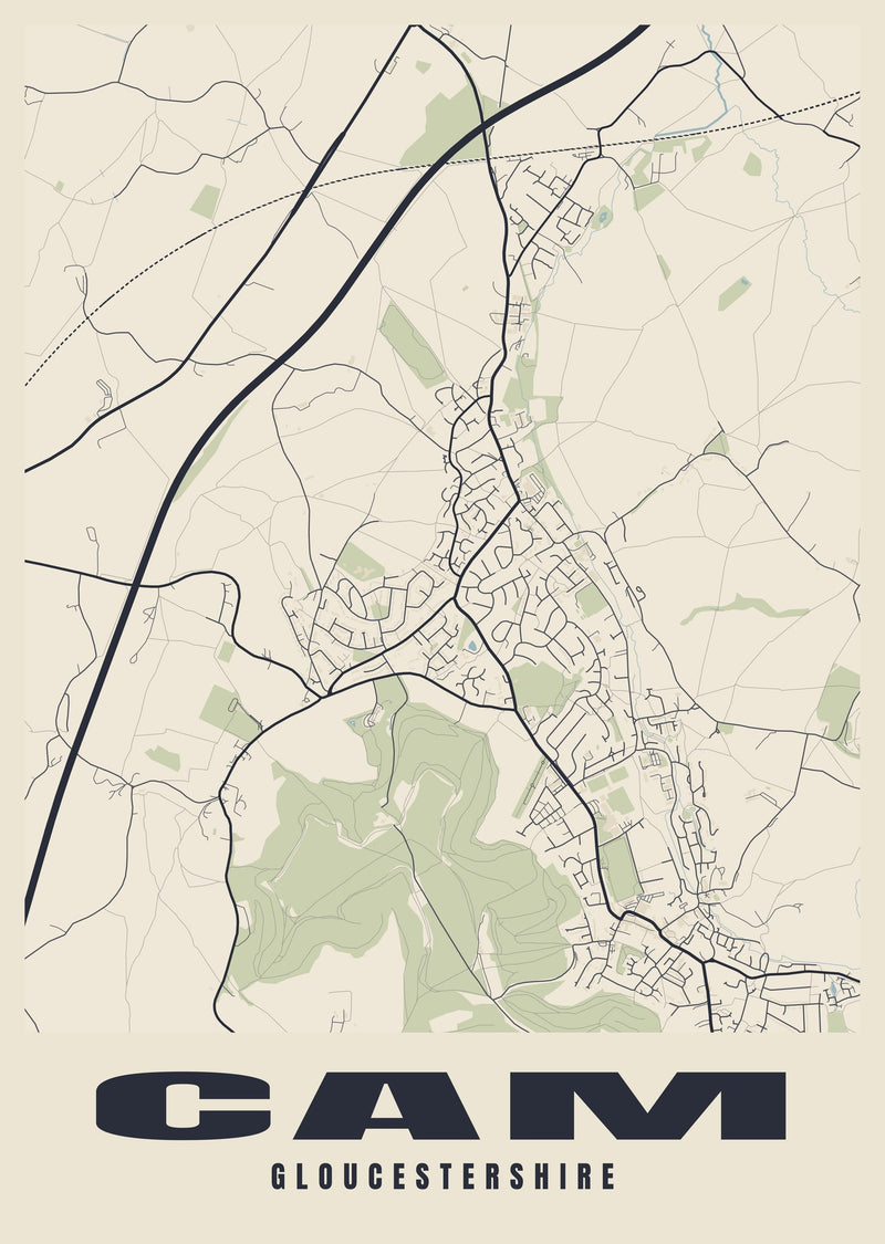 Cam Street Map Poster