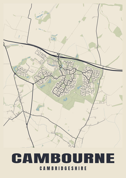 Cambourne Street Map Poster