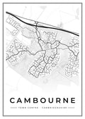Street map poster of Cambourne town centre, Cambridgeshire