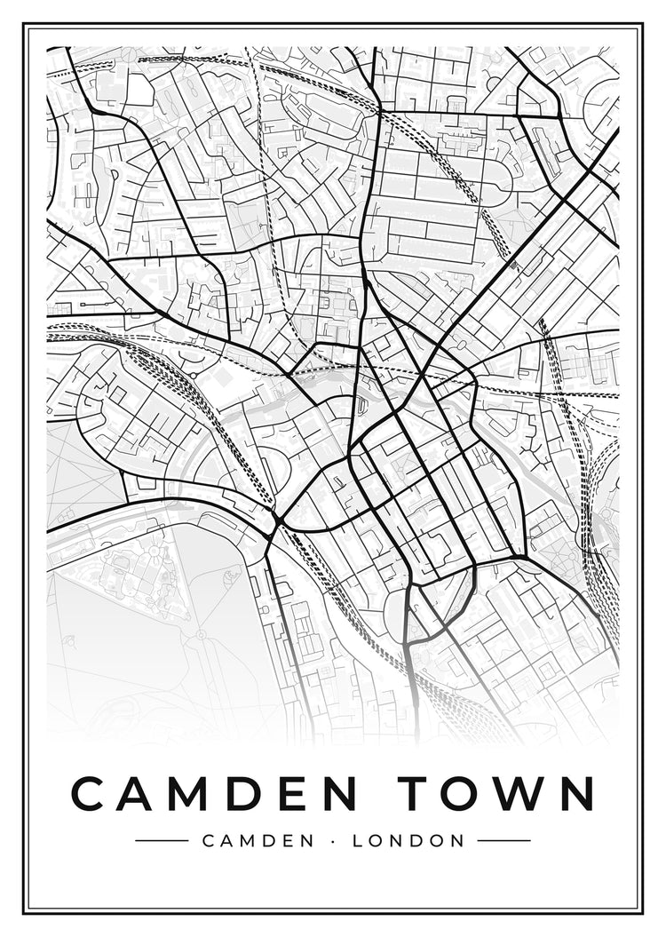 Camden Town Street Map Poster