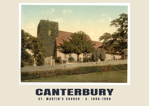 St. Martin's Church, Canterbury, ca. 1890–1900 Heritage Print
