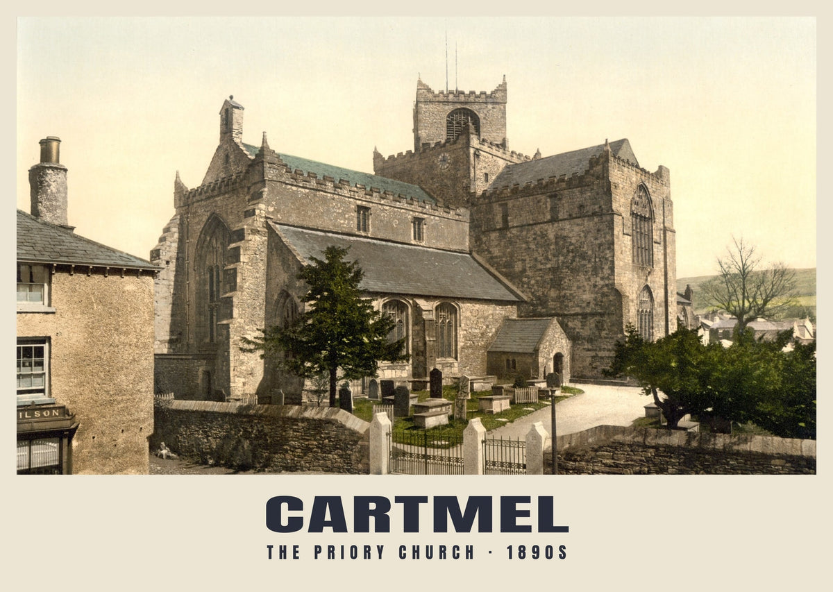 Cartmel poster, The Priory Church · 1890s