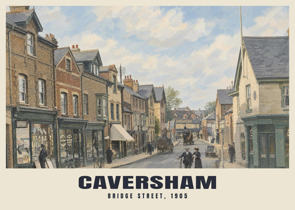 Bridge Street, 1905, Caversham Poster