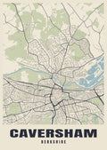 Street map poster of Caversham, Berkshire