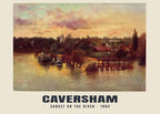 Sunset on the river, Caversham, 1903 heritage photograph