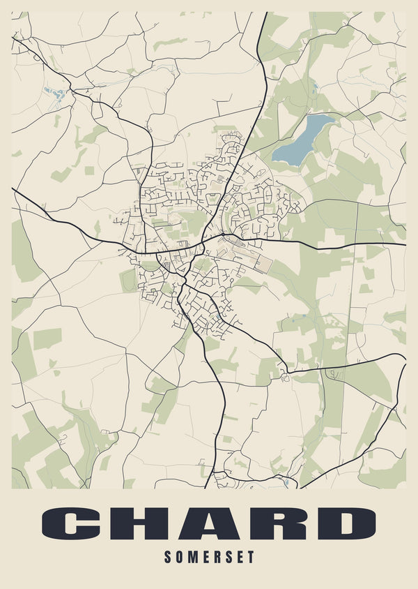 Chard Street Map Poster
