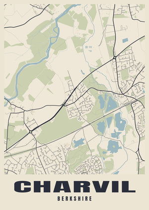 Charvil Street Map Poster