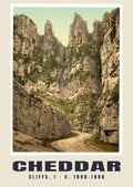 Cliffs, I, Cheddar, c. 1890–1900 heritage photograph