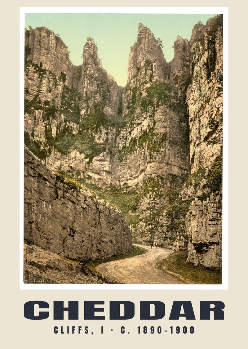 Cliffs, I, Cheddar, c. 1890–1900 Heritage Print