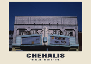 Chehalis Theater, Chehalis, Washington — 1987 · Wydruk historycznej fotografii