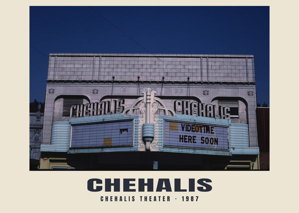 Chehalis Theater, Chehalis, Washington — 1987 · Historischer Fotodruck