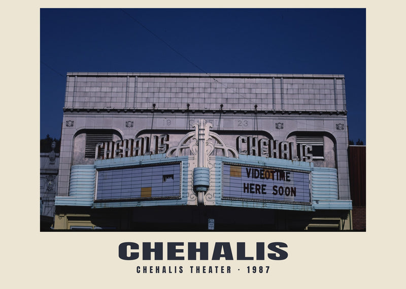 Chehalis Theater, Chehalis, Washington — 1987 · Lámina de fotografía histórica