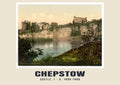 Castle, I, Chepstow, c. 1890–1900 heritage photograph