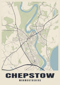 Street map poster of Chepstow, Monmouthshire