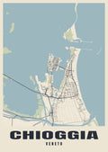 Street map poster of Chioggia, Veneto