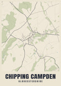 Street map poster of Chipping Campden, Gloucestershire