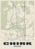 Street map poster of Chirk, Wrexham