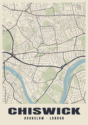 Chiswick Heritage Street Map Poster