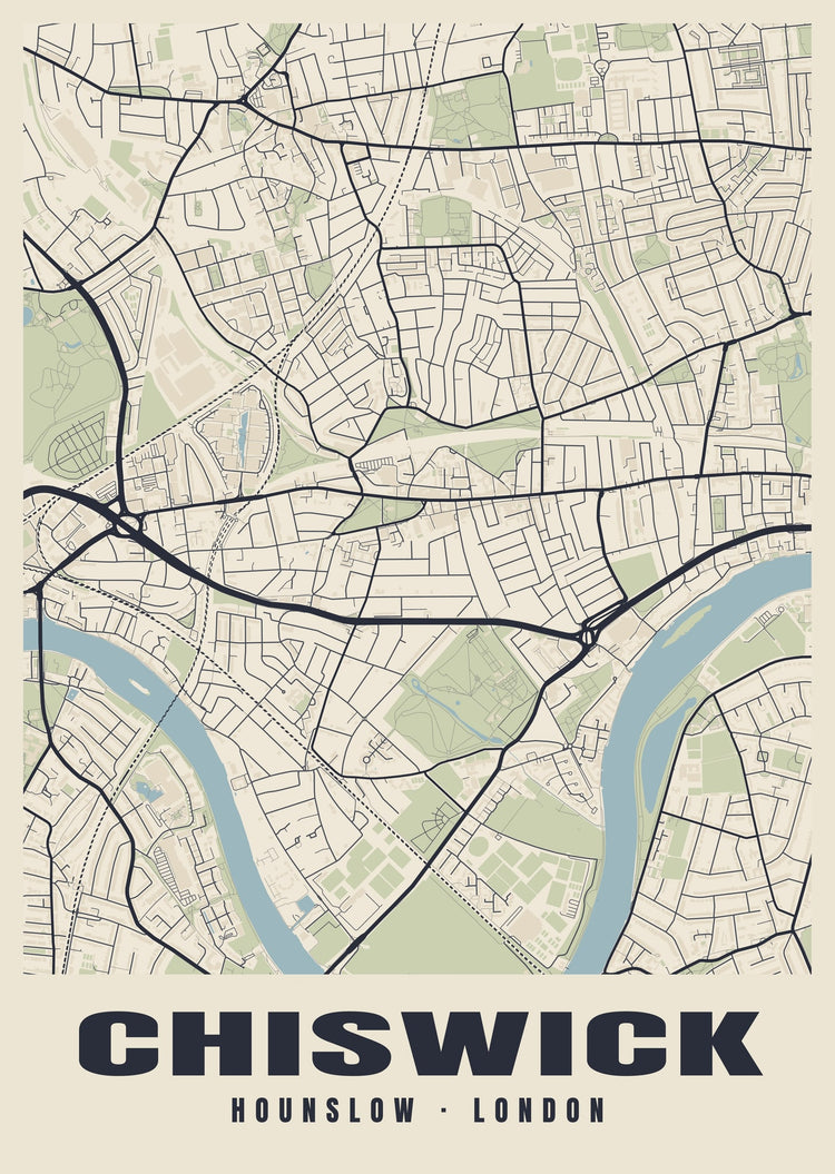 Chiswick Heritage Street Map Poster