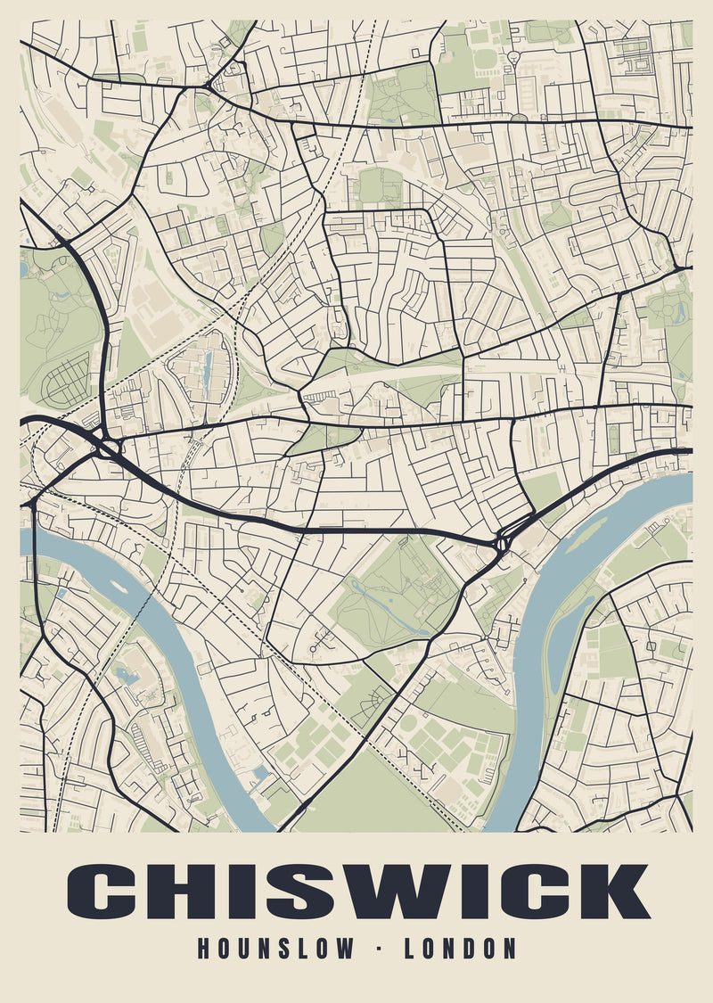 Chiswick Heritage Street Map Poster