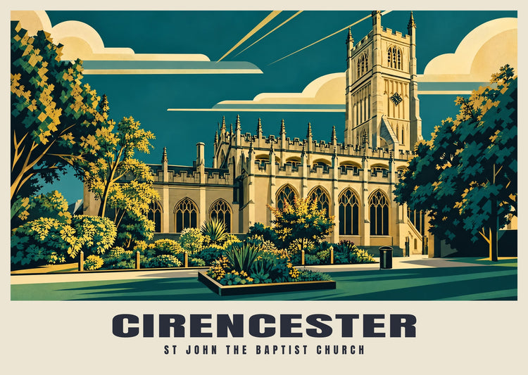 St John the Baptist Church, Cirencester Poster
