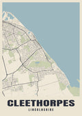 Street map poster of Cleethorpes, Lincolnshire