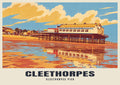 Cleethorpes Pier poster, Retro Railway style