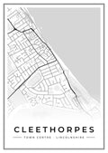 Street map poster of Cleethorpes town centre, Lincolnshire