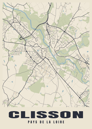 Clisson Street Map Poster