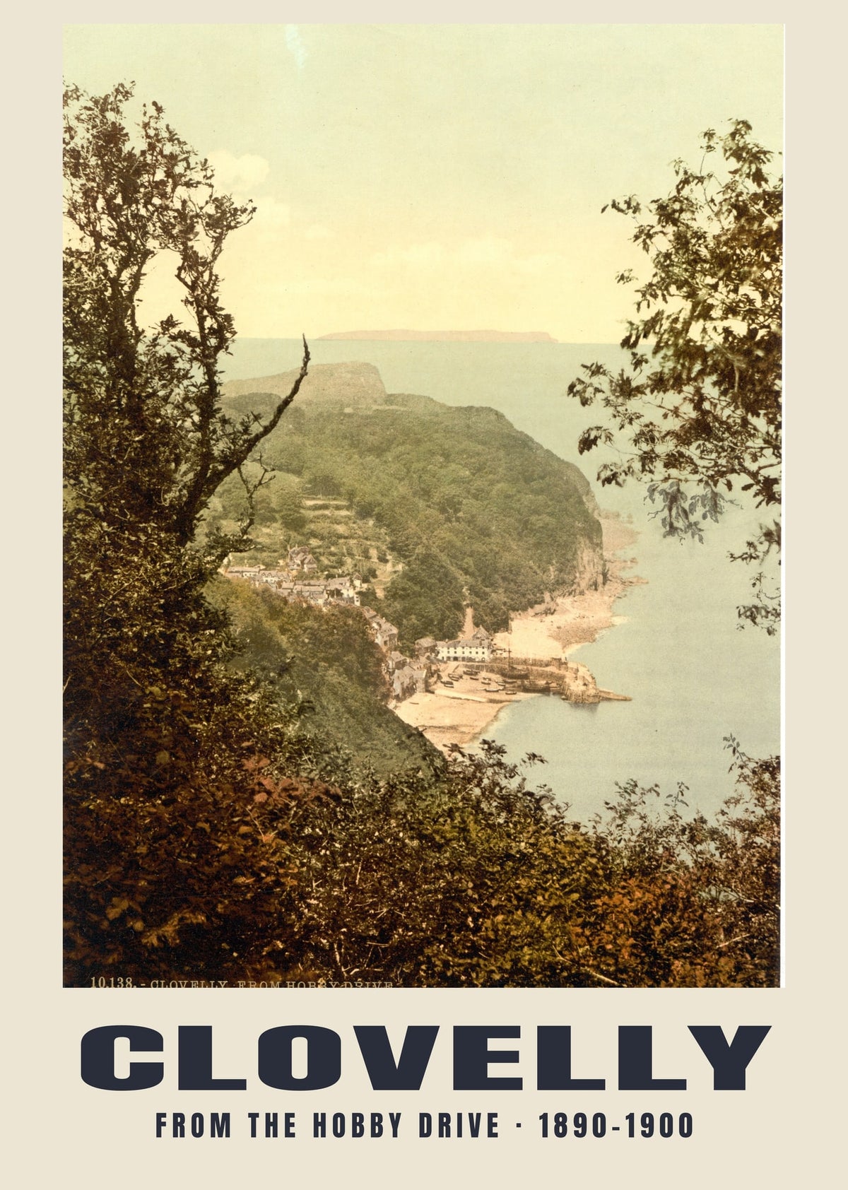 From the Hobby Drive, Clovelly, 1890–1900 heritage photograph