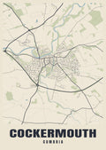 Street map poster of Cockermouth, Cumbria