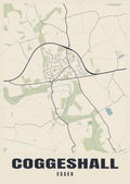 Street map poster of Coggeshall, Essex