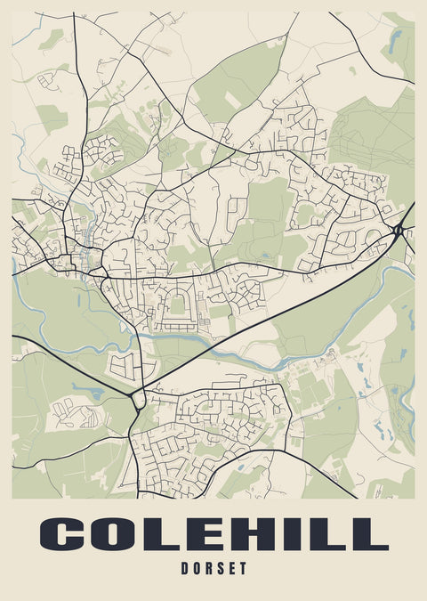 Colehill Street Map Poster