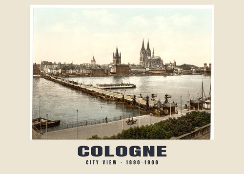 City View, Cologne, 1890–1900 heritage photograph
