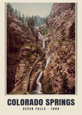 Seven Falls, Colorado Springs, 1900 heritage photograph