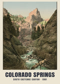 South Cheyenne Canyon, Colorado Springs, 1901 heritage photograph