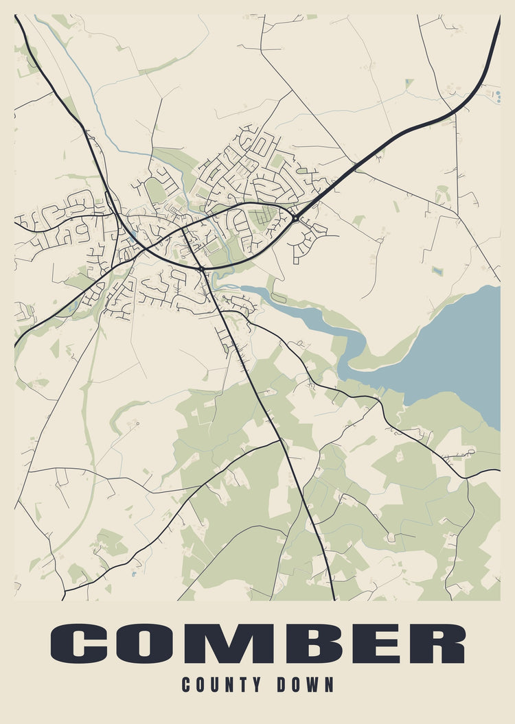 Comber Street Map Poster