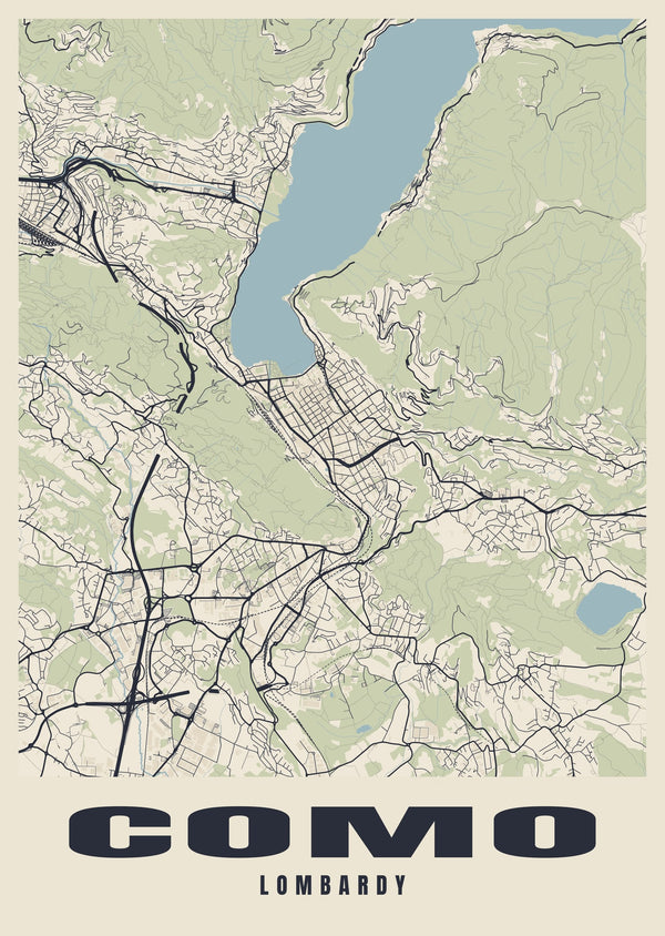 Como Street Map Poster